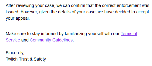 I'm back on <a href="/Twitch/">Twitch</a>! Well, I got my account back... Not sure how I feel about coming back as content creator tho. I kind of like it over at <a href="/YouTube/">YouTube</a> 👀

--> youtube.com/@fl0nki/

Check this ridiculous email. It does not whatsoever engage with what happened to me last week: