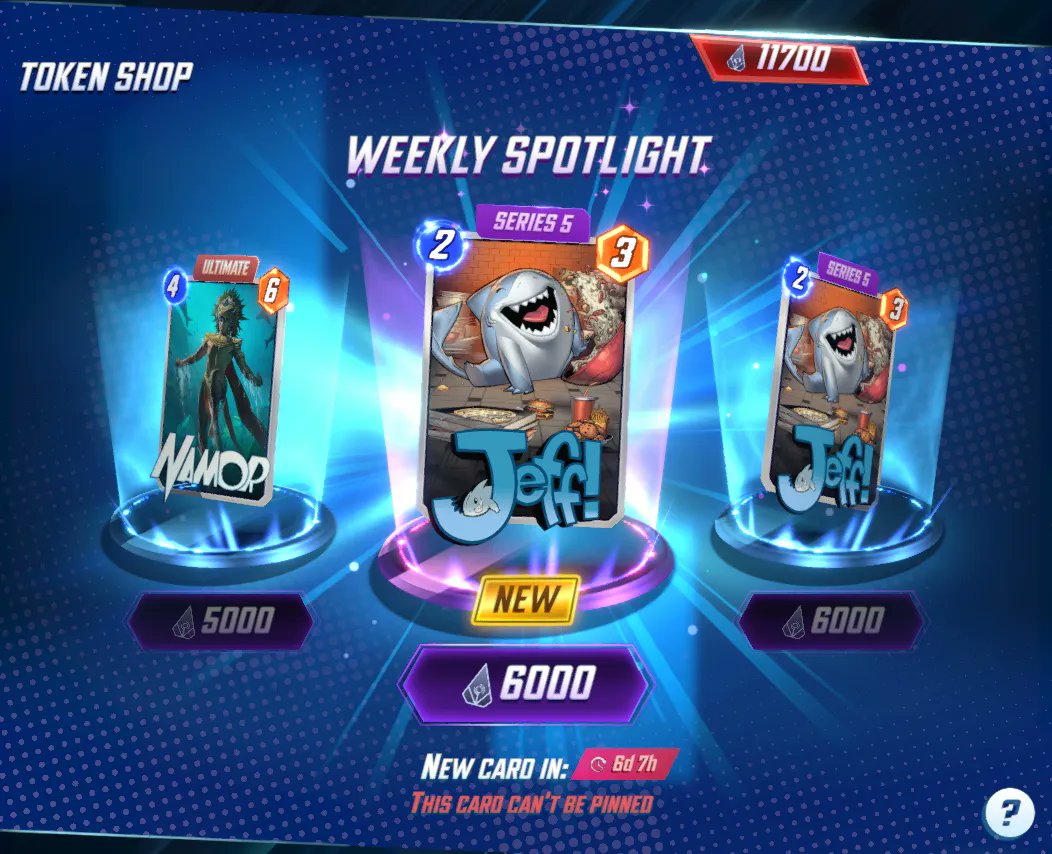 IndeedImMarcus's tweet photo. @Spartan901 @RavenCasts @MARVELSNAP My shop is also double Jeff atm 🤣 https://t.co/vIV92TDpU5