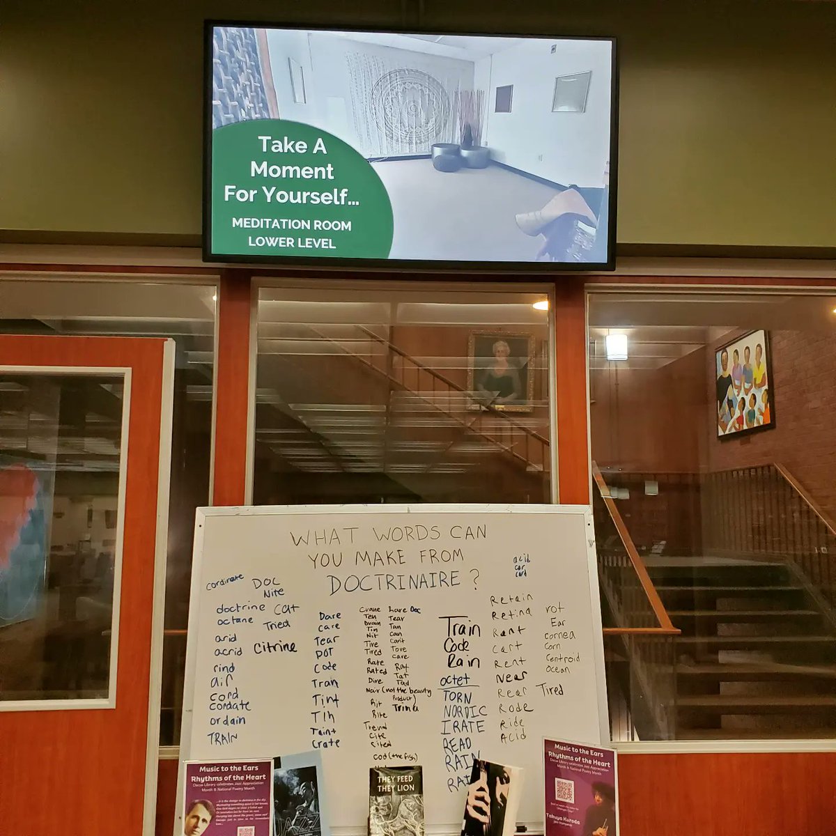 dacuslibrary's tweet image. Small updates, better impact: we recently installed new monitors on the library&apos;s Main Floor! The monitors are larger and have crystal clear resolution for easier reading 👓. Soon, monitors will also be installed on the Upper and Lower Floors, too!