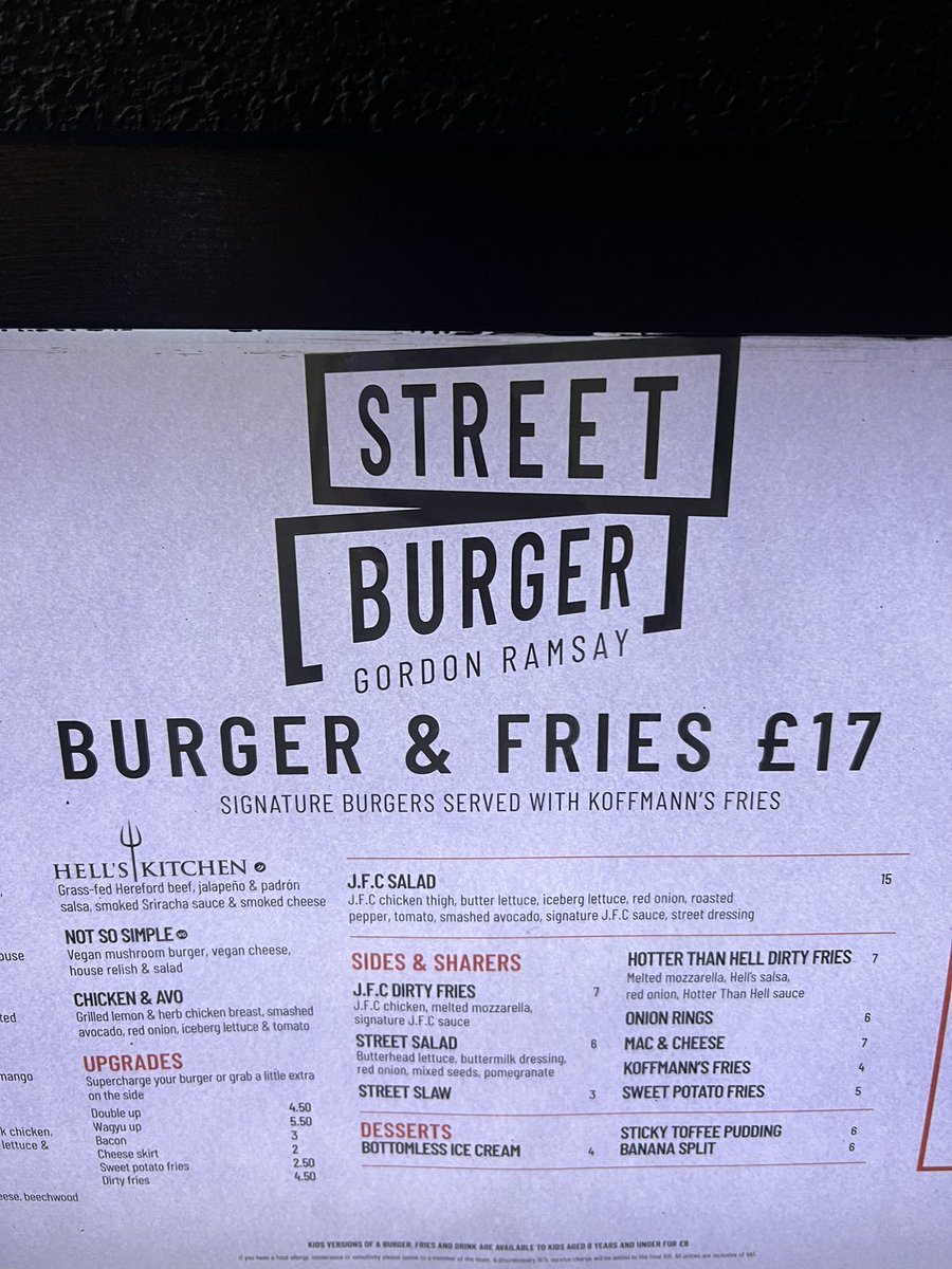 price of burger and chips at Gordon Ramsay’s ‘Street Burger’ near Leicester Square https://t.co/477YG9C6UV