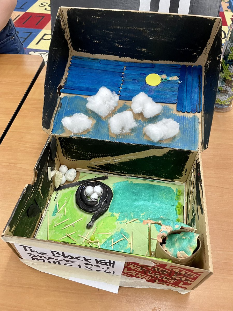 MrsShell_2's tweet photo. We turned our classroom into the Legend Natural History Museum today and did a gallery walk to share our Ohio habitat projects. Thanks @Keenesmathsci for the help and materials to get our Makerspace started! https://t.co/WtSSZScnVo