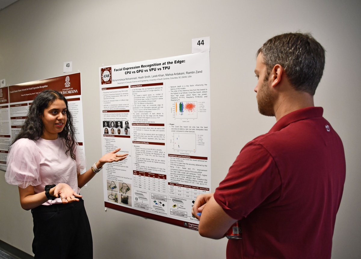 UofSC_CEC's tweet photo. The Computer Science &amp; Engineering Research Symposium was held this past Friday. CEC graduate students presented their research posters to fellow students, faculty, Industrial Advisory Board members and invited guests from local businesses. https://t.co/x8XryYECLh