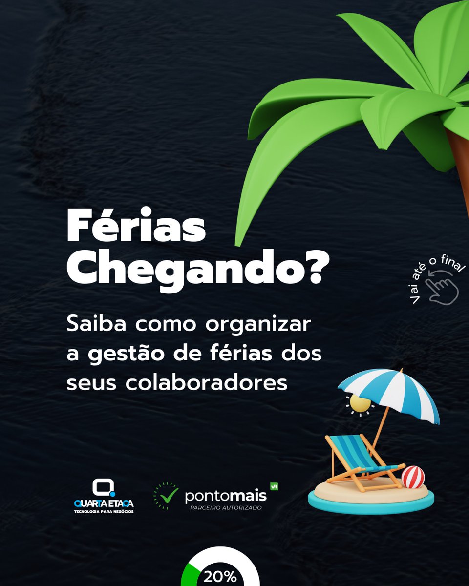 quartaetapa's tweet photo. 🌴Planeje as férias da sua equipe com sucesso e evite problemas no trabalho. Confira o nosso blog e saiba como. Aproveite e teste grátis a Pontomais, a plataforma que facilita o controle de ponto. 

#pontomais #controledeponto #rh #dp #produtividade https://t.co/YX4cIoZMMa