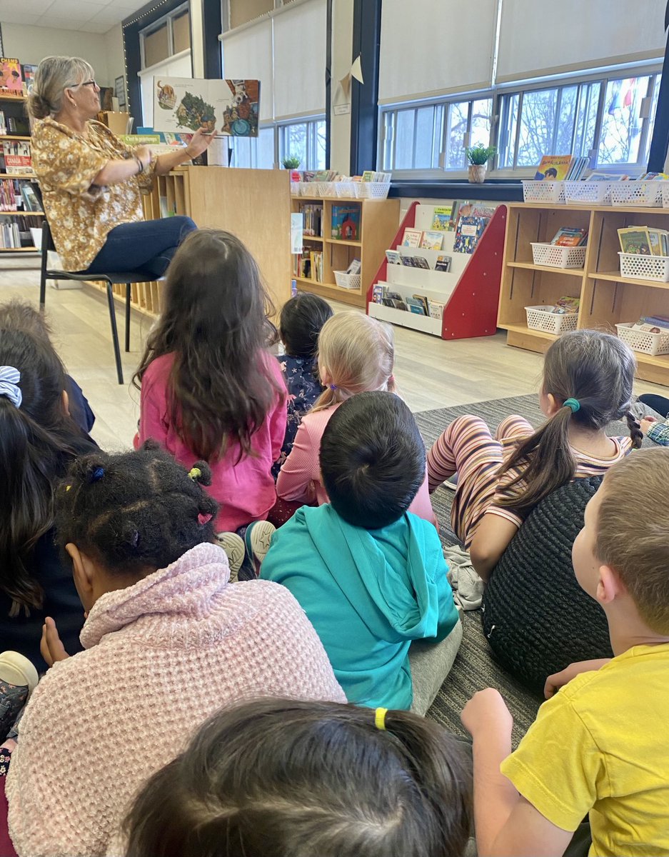 Oh, we love library time ⁦@manorparkreads1⁩.  Readalouds, new books, reading - our students love it.
⁦<a href="/OCDSBLibrairies/">Libraries in the OCDSB</a>⁩ ⁦<a href="/OCDSB/">OCDSB</a>⁩