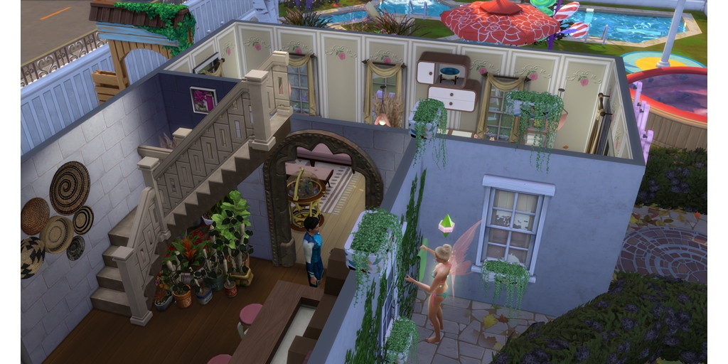 ArmelleAb's tweet photo. #TheSims4 ! Elle lui présente son concept d'invention écologique à travers le mur même pas devant une fenêtre ! lol #SimsLogic https://t.co/KFsCVY0tYw
