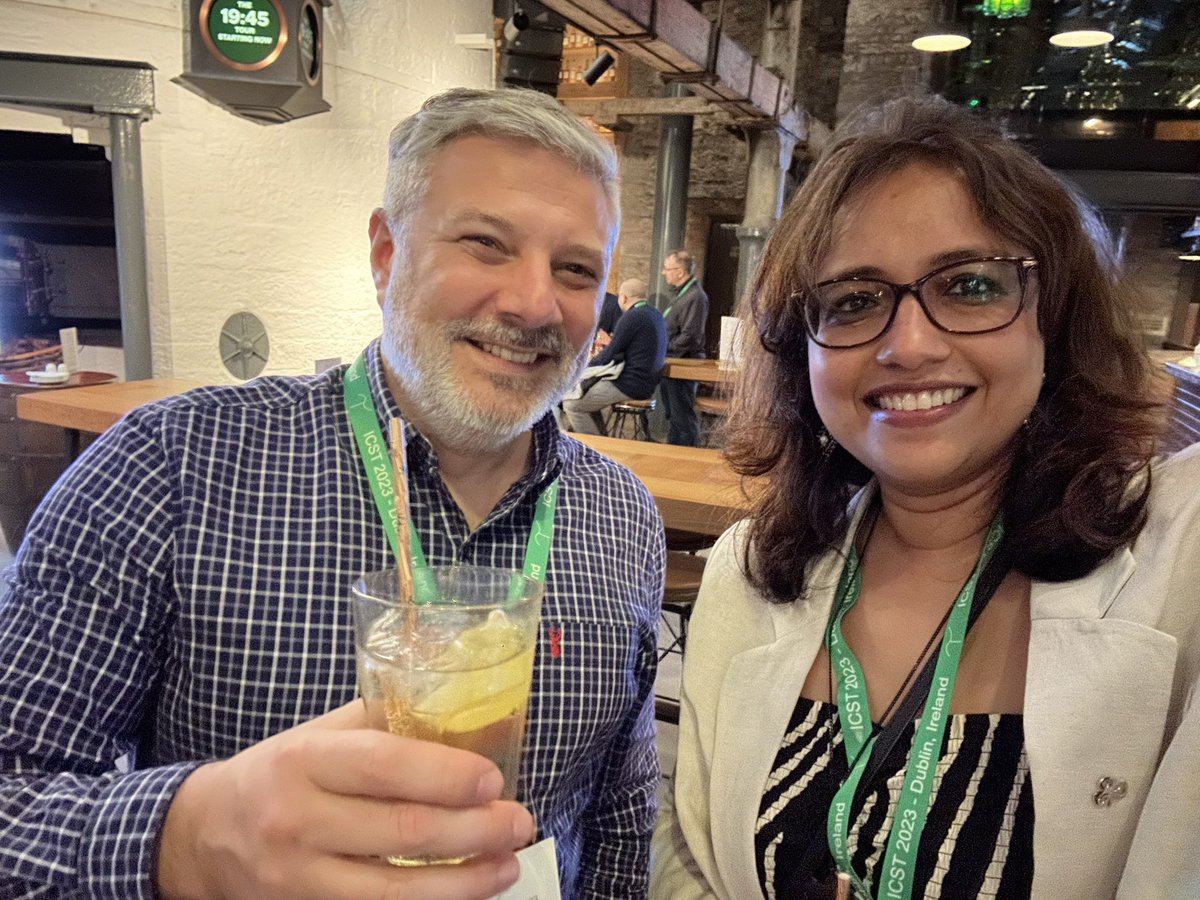 With my general co-chair  <a href="/AnthoVentresque/">Anthony Ventresque</a> at #ICST2023 <a href="/icstconference/">ICST</a>. A fantastic conference and banquet at #ICST23!