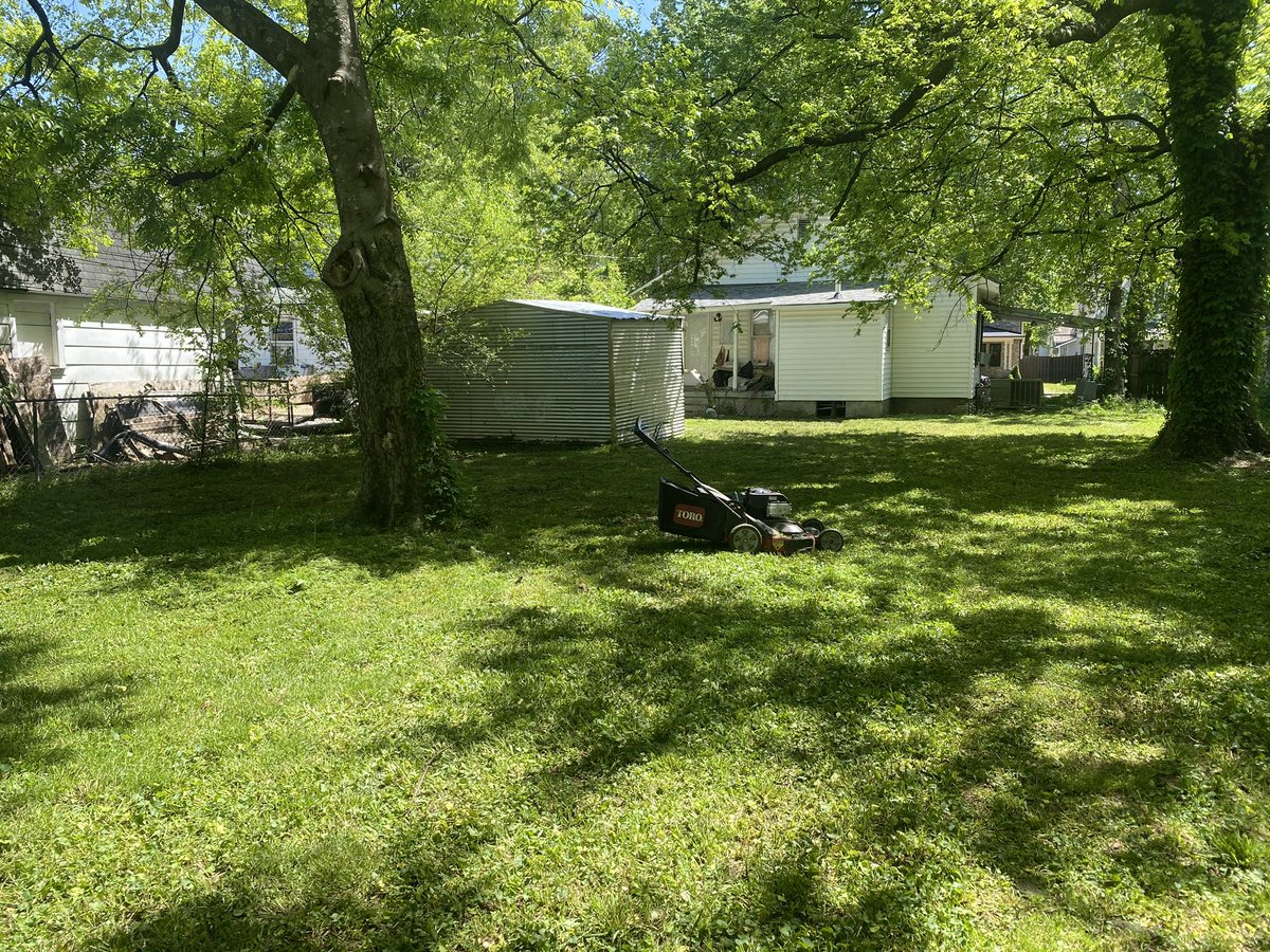 This afternoon I had the pleasure of doing Ms. Mayers lawn . It was great meeting her , so glad I could help her out . Sadly the city gave her a citation about her yard . She no longer has to worry. See you in 2 weeks!