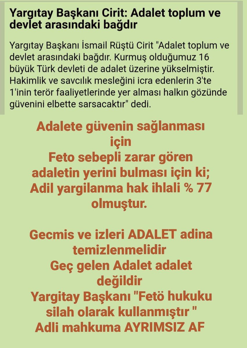 alpeflin's tweet photo. MahkumaAF SandıktaOy
CEZAYI VERENDE ALANDA İCERDE BÖYLE ADALETE GUVENMI OLUR  KANAATLERLE ÖMÜRLÜK CEZALAR VERİLDİ YUVALAR YIKILDI FETO EN BUYUK DARBEYİ YARGIDA ADALETTE YAPTI YOK HUKMUNDE SAYILMAYIP CEZANIZI CEKİN DENDİ KABUL EDEMİYORUZ ADİL YARGILANMADIK TÜKENDİK KADINIZ EŞİZ https://t.co/XixZjtNJGI