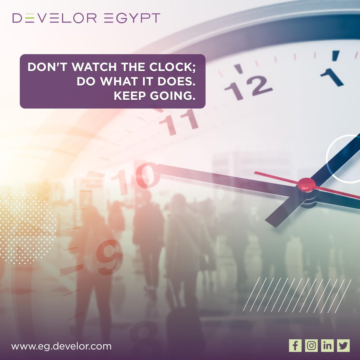 Let the clock remind you to keep going, pushing forward towards your goals and dreams.

#keepgoing #timemanagement #determination #persistence #perseverance #focusongoals #achievement #successmindset #inspiration #productivity #workethic #nevergiveup