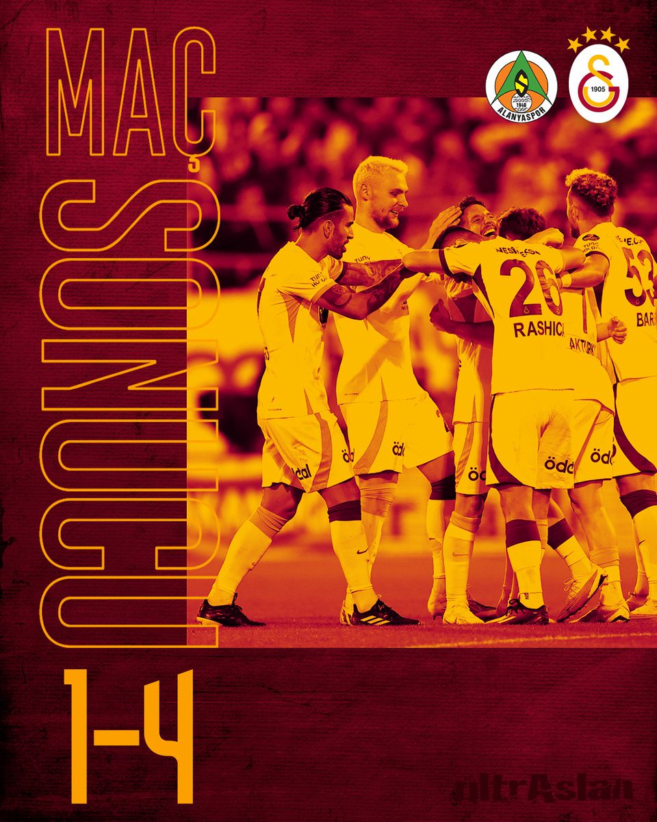 Maç Sonucu | Alanyaspor 1 - 4 GALATASARAYIMIZ

⚽ 14' Abdülkerim
⚽ 42' Icardi
⚽ 48' Mertens
⚽ 63' Rashica

#ultrAslan