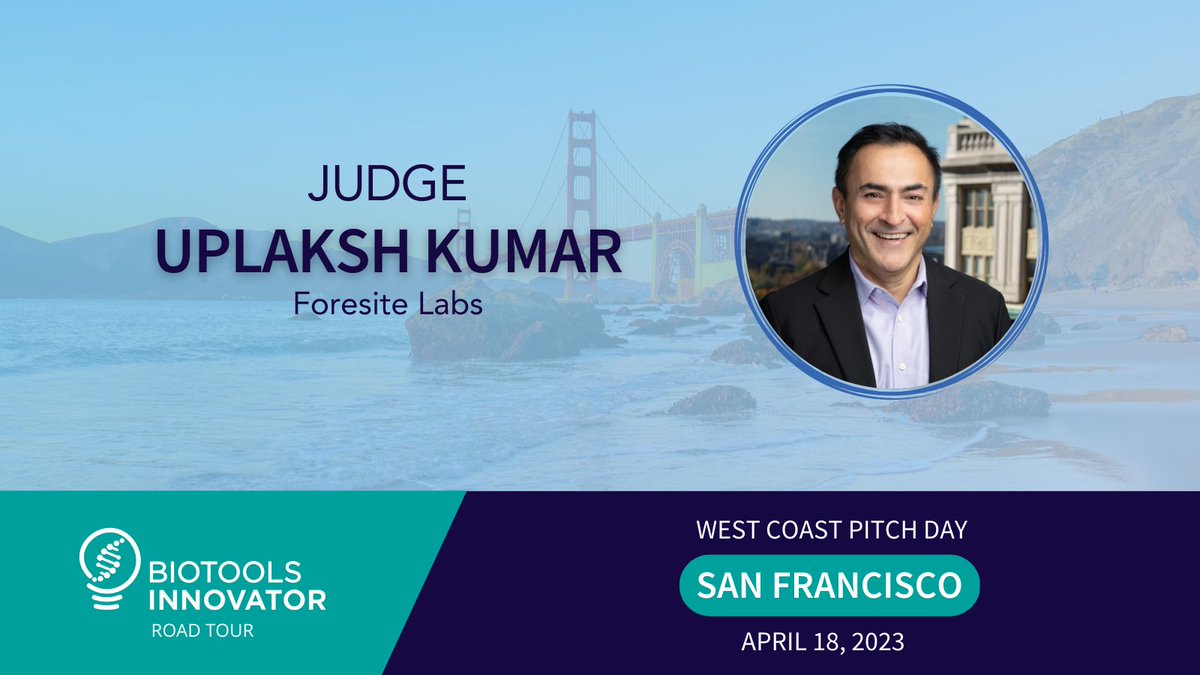 Foresite Labs (@foresitelabs) on Twitter photo Our chief operating officer <a href="/Cellular_tech1/">Uplaksh Kumar</a> is serving as a judge at today's pitch day in San Francisco with <a href="/BTInnovator/">BioTools Innovator</a>. Our chief operating officer <a href="/Cellular_tech1/">Uplaksh Kumar</a> is serving as a judge at today's pitch day in San Francisco with <a href="/BTInnovator/">BioTools Innovator</a>.