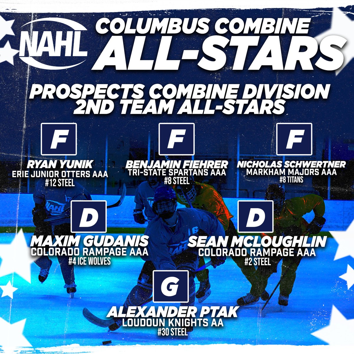 #NAHL Columbus Combine Jr. and Prospect All-Star Teams 🤩