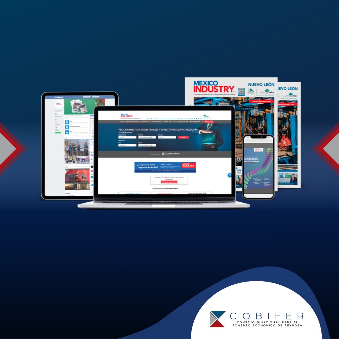 ¡Mantente actualizado en la industria manufacturera!📰 @MexicoIndustry ofrece contenido sobre diversos sectores, como automotriz, aeroespacial, médico, eléctrico-electrónico, metalmecánico y plástico. 
📍mexicoindustry.com 
-
#Reynosa #Industria #Exportacion #México