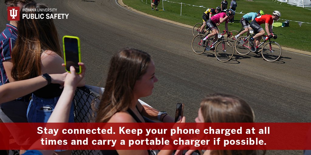 Your phone is an important safety tool! 
✅ Download the Rave Guardian app 
✅ Update your IU Notify contact info 
✅ Share your location with a friend 
✅ Save IUPD’s number 812-855-4111 
#Little500Safety
