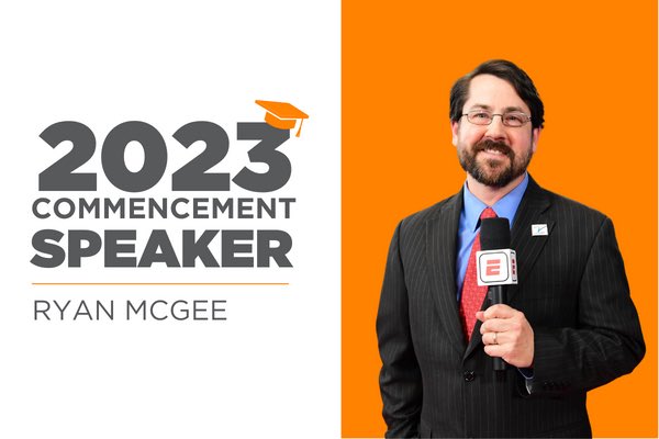 <a href="/espn/">ESPN</a>'s Ryan McGee ('93) will be the keynote speaker at CCI's Commencement this May! Read more about his connection to <a href="/UTKnoxville/">UT Knoxville</a> and excitement to speak to students walking the same path he did 30 years ago: tiny.utk.edu/pb4Ow