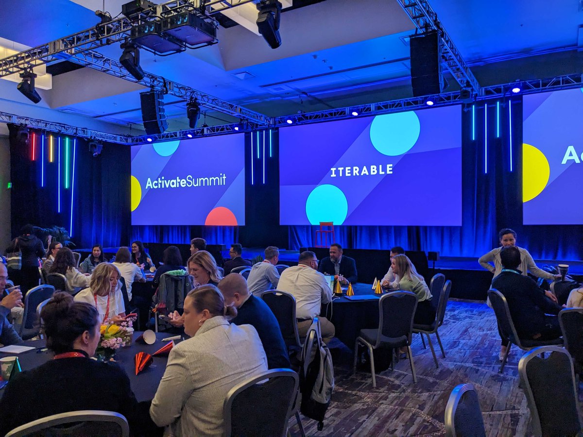 ShawScott's tweet photo. Woo-hoo! Day two at @Iterable #Activate23 has been absolutely awesome so far! The @ShawScott squad had a blast this morning, soaking up all the knowledge and meeting some fantastic customers and partners. We can't wait to dive into the afternoon sessions. https://t.co/W7voERA0Yw https://t.co/R3ieR7jlJI