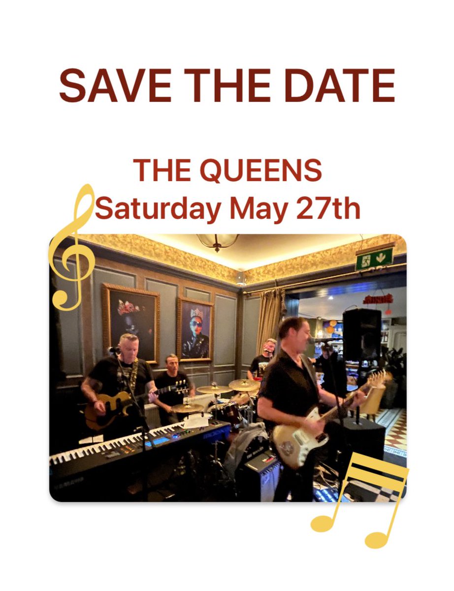 DATE FOR YOUR DIARY - We are back <a href="/QueensDalkey/">The Queens Dalkey</a> Saturday May 27th  #livemusic #punk #70s #80s #rock