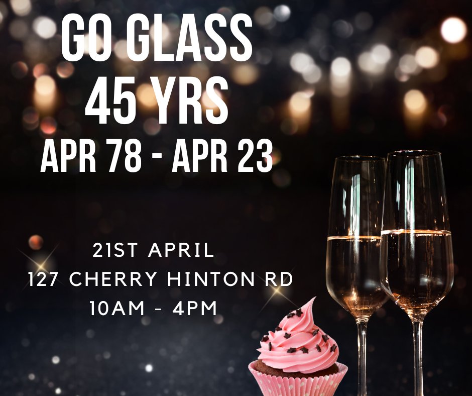 This month we celebrate 45 years in business.  On Friday 21st, there will be lots of balloons, bottles of fizz and lashings of cake, and we would love our friends, family, customers &amp; associates to drop in during the day and reminisce with us.