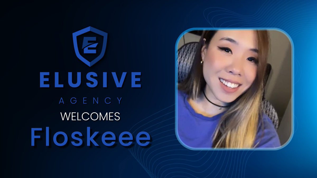 ElusiveAgency's tweet photo. We are happy to announce that we are now representing @Floskeeee! 🎉

Welcome to the team! 🥳 https://t.co/71ctlXCpjo