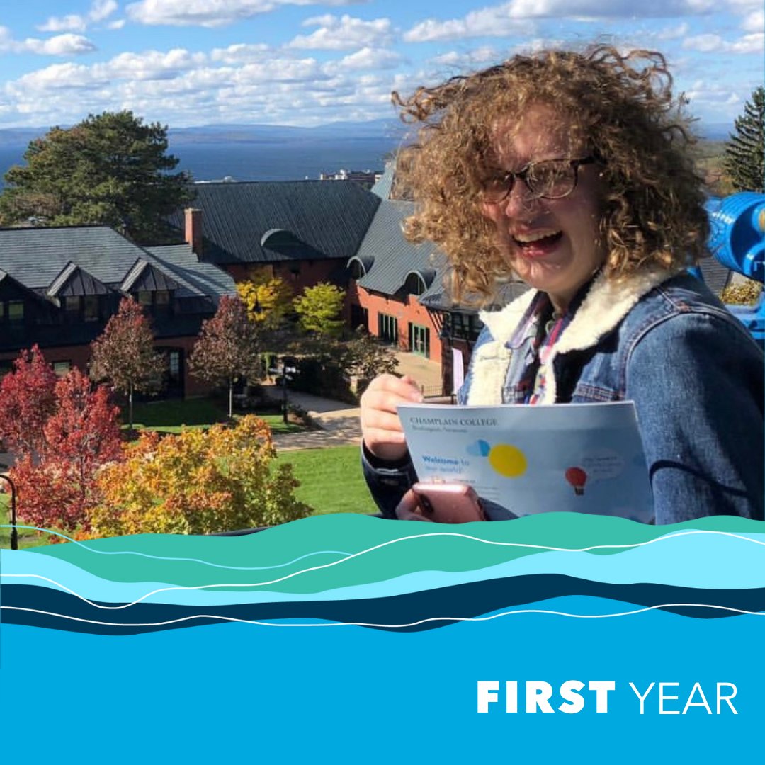 ChamplainEdu's tweet photo. ✨🎓First Year, Last Year: "I feel real-world ready because I have worked with clients on projects several times now through Champlain, allowing me to harness my systems thinking. This is important to my career as I want to become a Creative Director.—Erin Chaput '23 #ChampGrad https://t.co/wyPbAJI6je