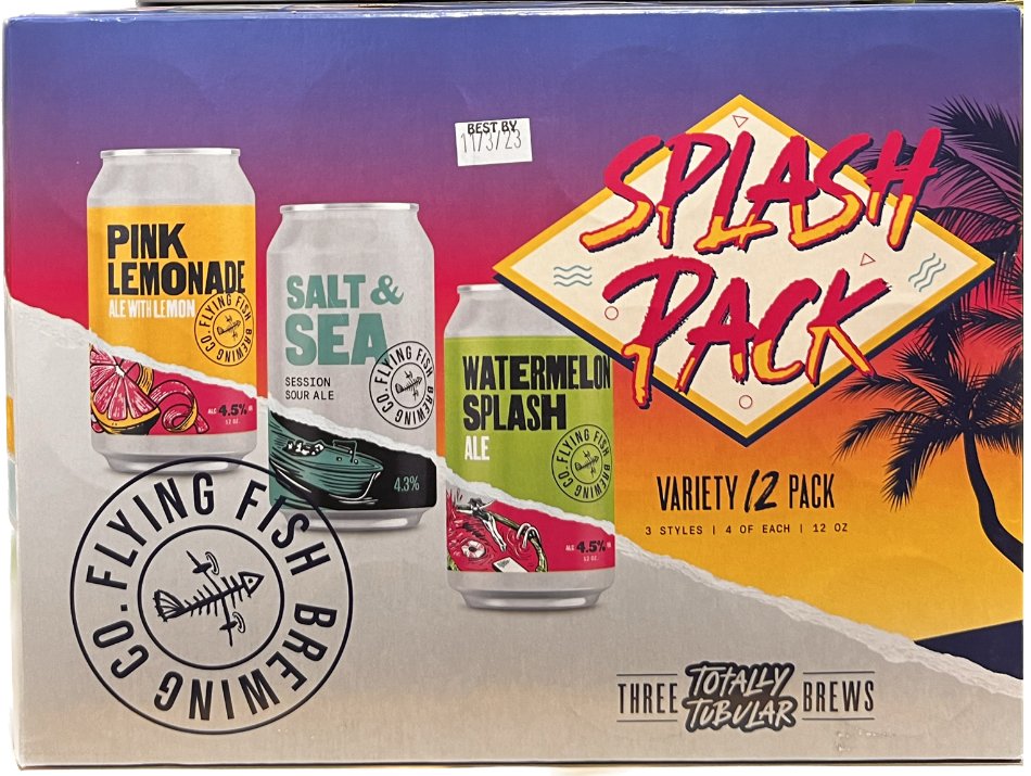 HGBEV's tweet photo. @flyingfishbrew's Salt &amp; Sea Variety has been updated to the new Splash Pack Variety! Featuring two brand new beers exclusive to this package, and available only for the summer: Pink Lemonade and Watermelon Splash! #craftbeer #seasonal #njbeer #flyingfishbrewing https://t.co/x84dqioId0