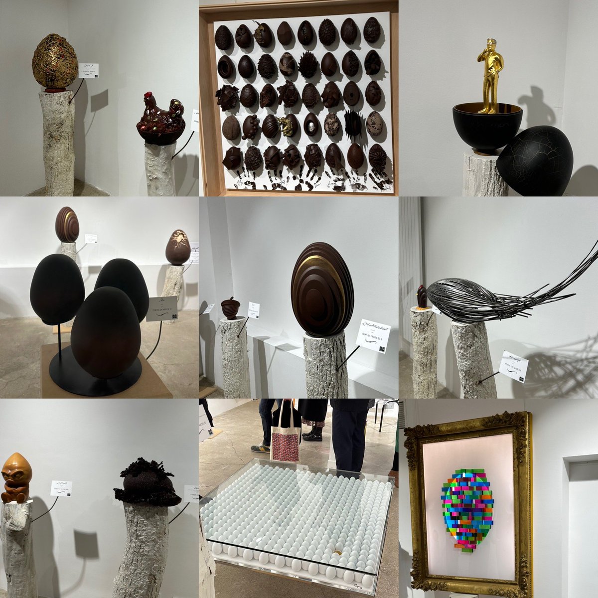 ggomez_chef's tweet photo. Magnifique exposition autour de l’œuf ! En chocolat, en bronze, en verre, en photo… 51 artistes pâtissiers et autres pour notre plaisir et sur une idée originale, gourmande et audacieuse de Frédéric Bau, soutenue par l’immense Pierre Hermé et parrainée par Patrick Roger. https://t.co/W3FeOFjVSb