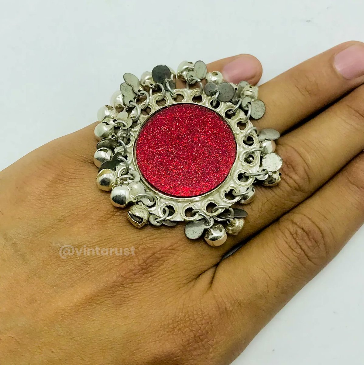 Ethnic Afghan Silver Kuchi Bells Ring. 

Shop Now:
buff.ly/3fqsljS

#vintarust #ring #rings #vintagering #ringobsession #stonering #bellsring #ringforsale #vintagejewelry #vintagejewelryforsale #vintageringbox #antiquering #alternativeweddingring #ringset #ringoftheday