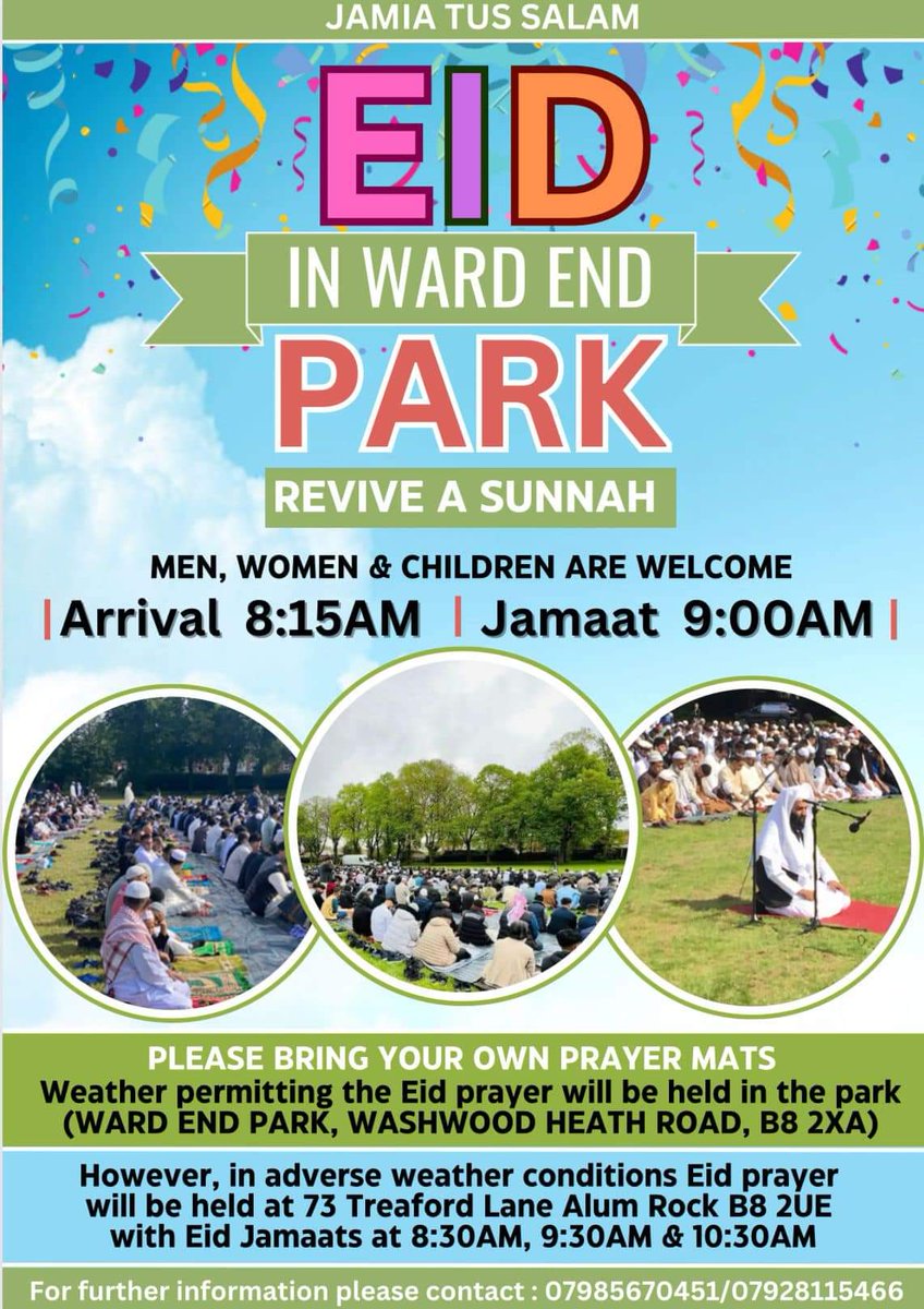 javed2275's tweet image. Eid in local parks.

#WardEnd park #WashwoodHeath 

#Adderley park #AlumRock

#SmallHeath park #SmallHeath