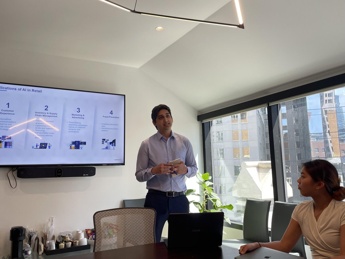 svthompson's tweet photo. Last week marked the end of our spring internship program with informative presentations on topics to watch in the financial industry. Their research on retail AI, hospital software, and Web3 &amp; Blockchain was extraordinary. Great job, interns! https://t.co/hc24V3oqt7