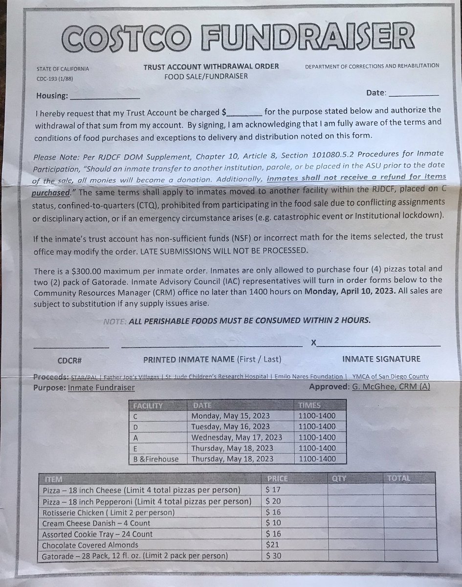 Tbrownsanjo's tweet photo. Another fine example of how families with incarcerated loved ones are being exploited & robbed of money by #CDCnotR Is there no Title 15/DOM on markups for these things - there should be. We gotta change this just like canteen and package prices. Highway Robbery! #StopGaugingUS https://t.co/h0Y7kvtv5q
