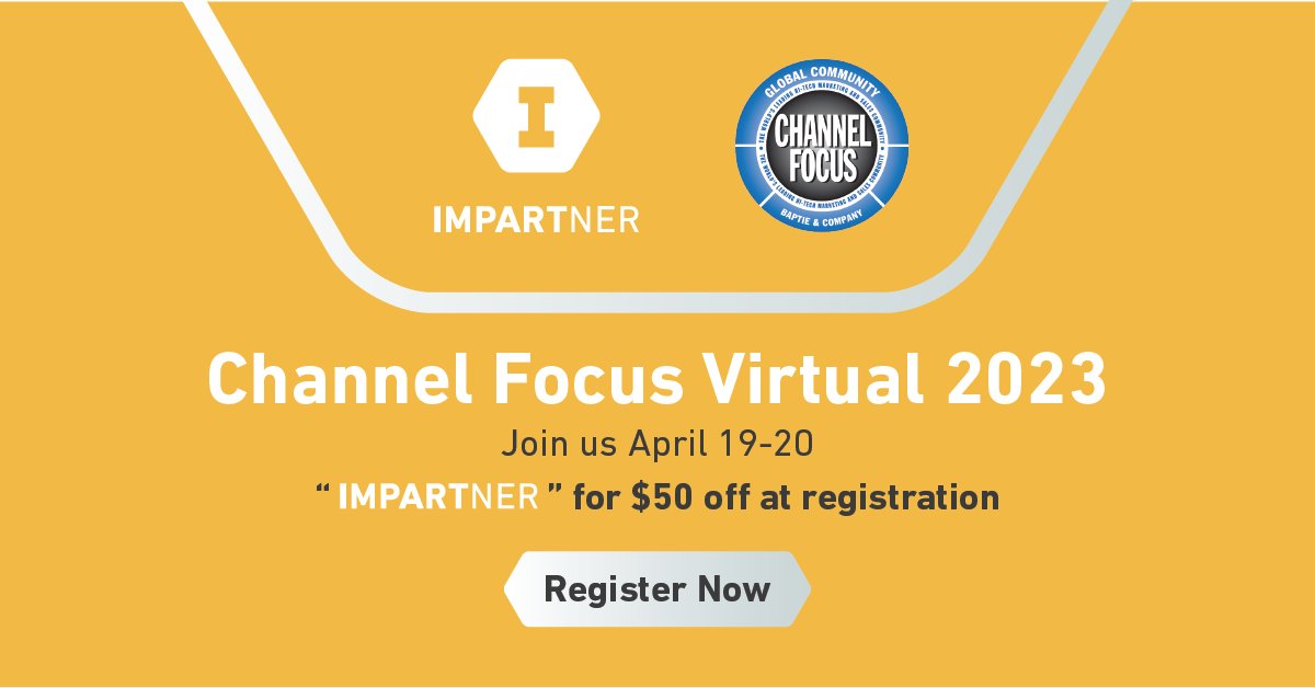 RyanTKnapp's tweet photo. Tomorrow—Impartner and over 40 channel and partnership experts will come together for the Channel Focus Virtual Conference!

Gain valuable insights, best practices and real-world channel strategies. Register now: https://t.co/lrW38IRGz7 https://t.co/iT2S2Dw3k3