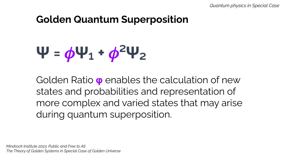 p_cherkashin's tweet photo. 🎭 #GoldenQuantumSuperposition: Factor in φ, reveal new states & probabilities in #QuantumPhysics. #SpecialCase #goldensystemstheory https://t.co/PB5qFdoO4l