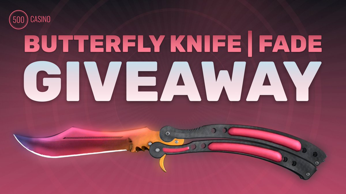 🚨 GIVEAWAY 🚨 ★ Butterfly Knife | Fade (Factory New) ($4000) RT + Like