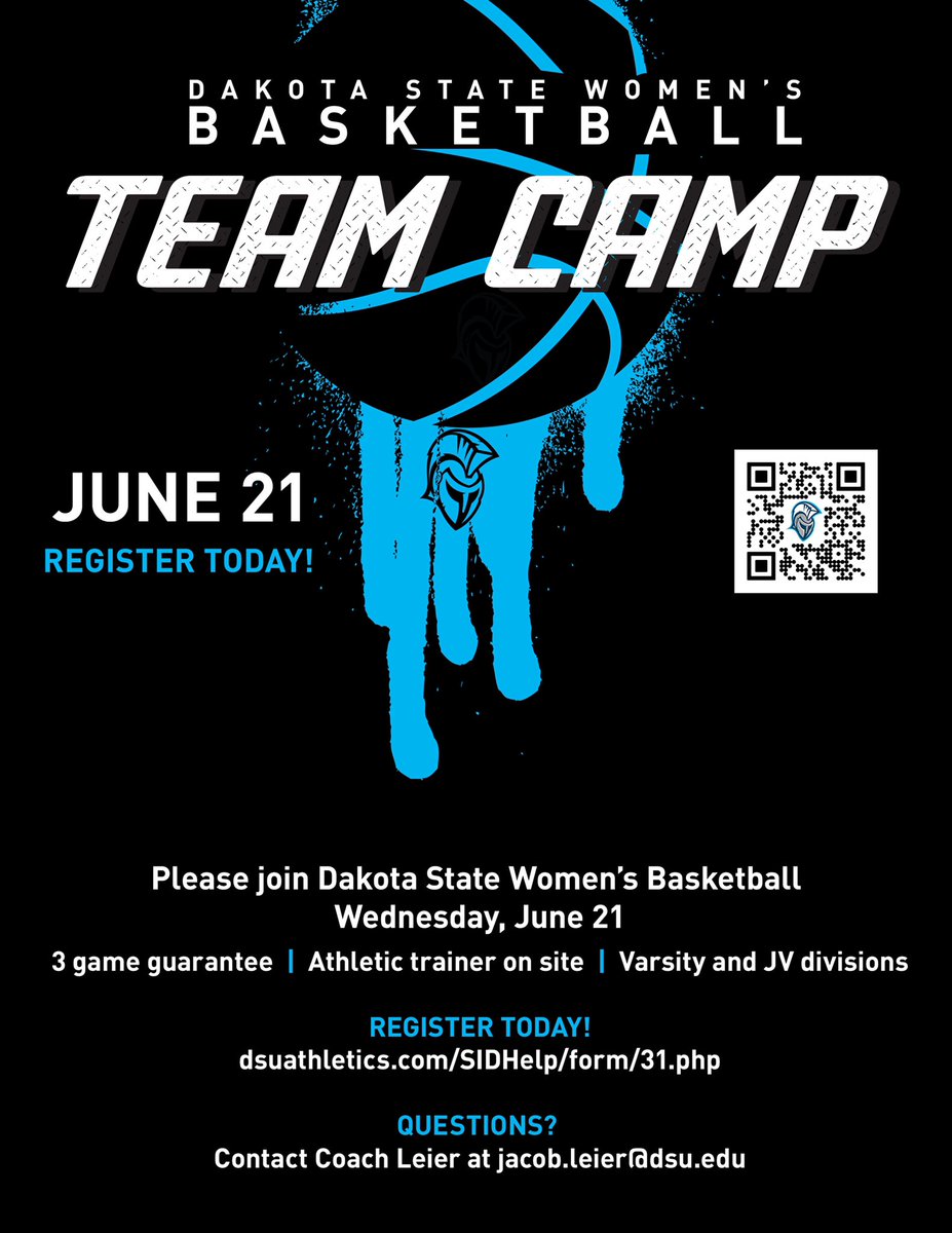 dakotastate_wbb's tweet photo. 🗓Mark your calendars!!!🗓

🏀Skills Camp June 20 (7-12)🏀

https://t.co/8RAZul6SzA

🏀Team Camp June 21 (JV and Varsity)🏀

https://t.co/500xKiBvPT

🏀Elite Camp June 22 (10-12)🏀

https://t.co/0yNPxG2cDD https://t.co/ypaLcCK74v