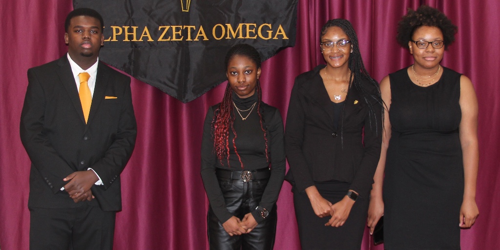 HindsCC's tweet photo. The Alpha Zeta Omega Chapter of Phi Theta Kappa Honor Society at Hinds Community College's Jackson Campus held a ceremony March 31 to induct members for the Spring 2023 semester. 

News Link 🗞🔗: https://t.co/dy3mpDiGx3

#ccmonth
#hindscc
#hindscommunitycollege 
#jacksonms https://t.co/nrdfirk47G