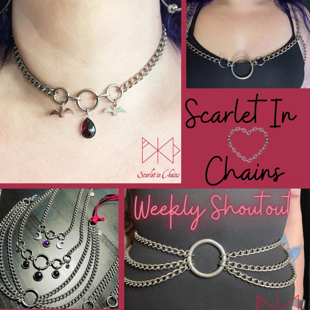 Spoilt_Kitty_'s tweet photo. Our next Weekly Shoutout goes to the very talented folk over at @ScarletinChains if you love chain...you need to give them a follow π€π
#supportfellowtraders #wearefamily #kinkcommunity #kinklifestyle #bespoke #handcrafted #weeklyshout https://t.co/R9g7lEhJEa