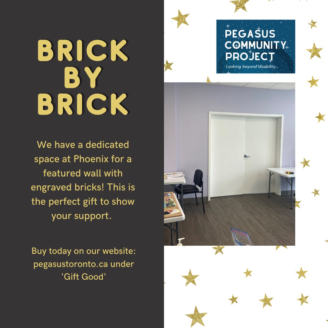 Stumped on a gift for a loved one? Why not give them an engraved brick. We have a dedicated wall at our Danforth location that we are filling with engraved bricks! ⁠
⁠
You can lean more by using this link: bit.ly/39eyVpW

#NonProfit #DoGood⁠