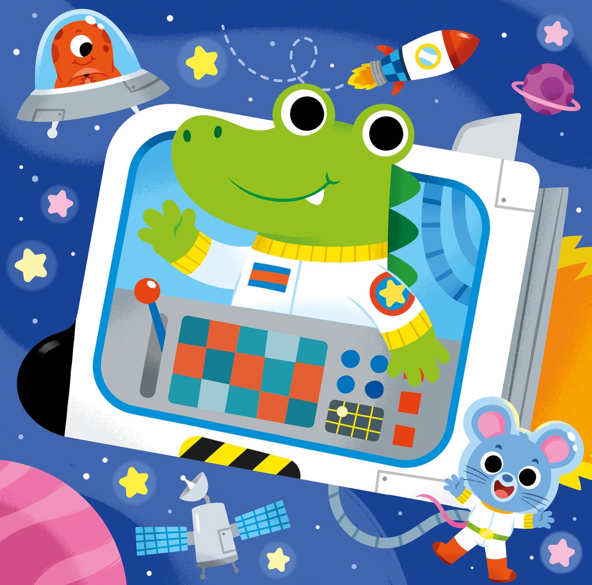 To infinity and Beyond! Here is an #illustration out of this world for "Jardín de Genios"

#Clarin #cute #space