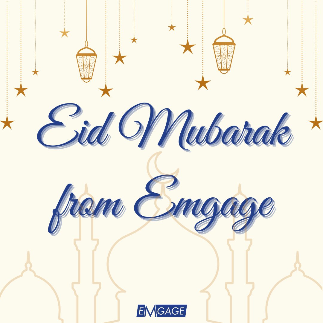 #EidMubarak from the entire #Emgage family! We wish you a blessed day full of celebration and time with family and loved ones.