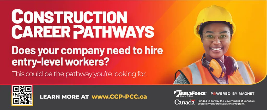 BuildForceCan's tweet photo. Our new Construction Career Pathways program aims to connect construction employers with entry-level workers. https://t.co/Z4YKJIQrxB. #BuildForce #construction #workers https://t.co/FIsIl8lp9d