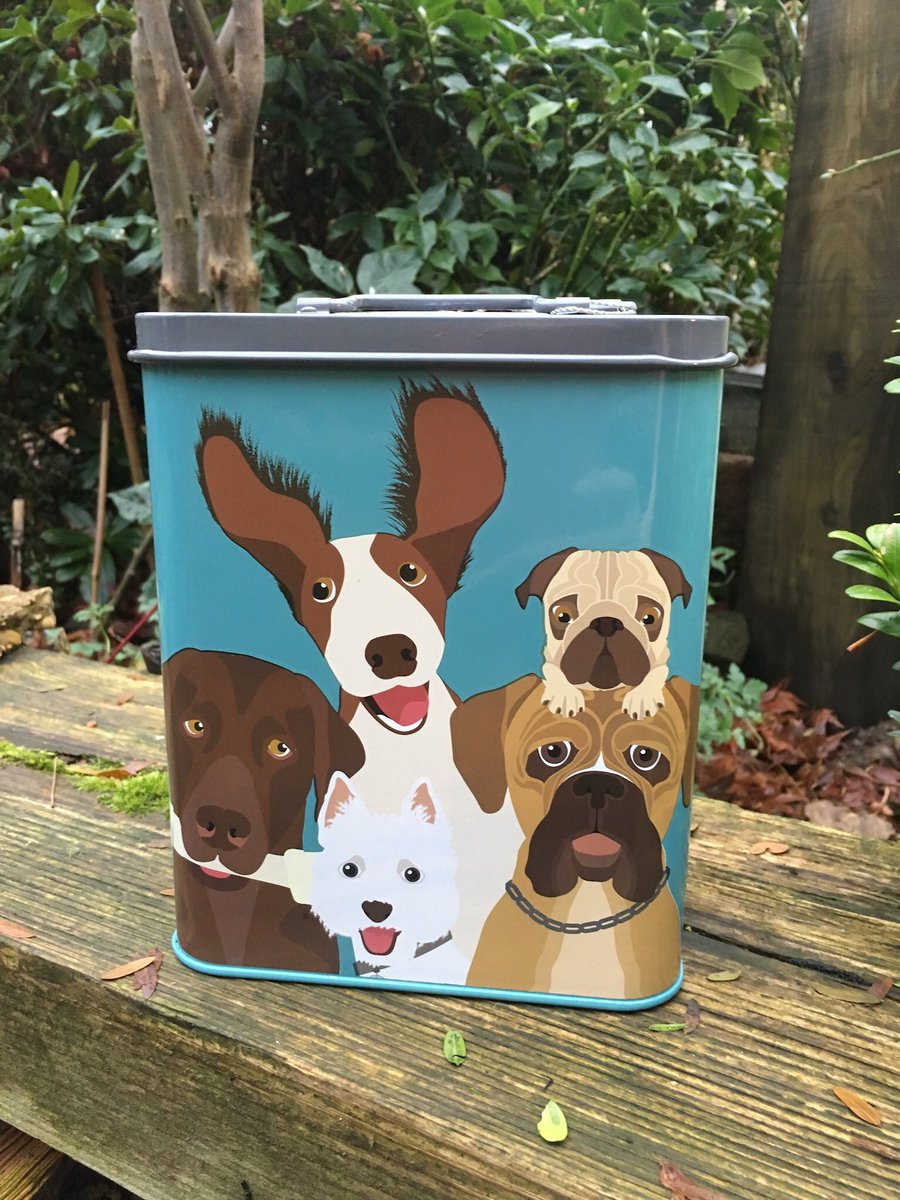 Just 1 of these fun dog treat tins left now and with 50% off it’s just £7.50 at
ruddickgardengifts.co.uk/gifts-for-the-…