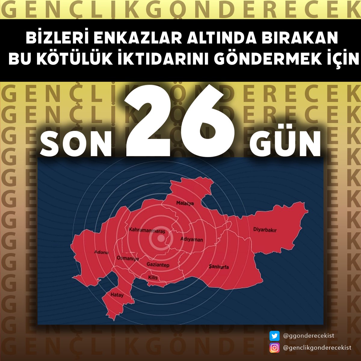 ggonderecekist's tweet photo. Bizleri enkaz altında bıraktığı gibi kendisini de enkaz altında bırakan bu iktidarı #GençlikGönderecek
#SON26 https://t.co/bKqMsbWvVH