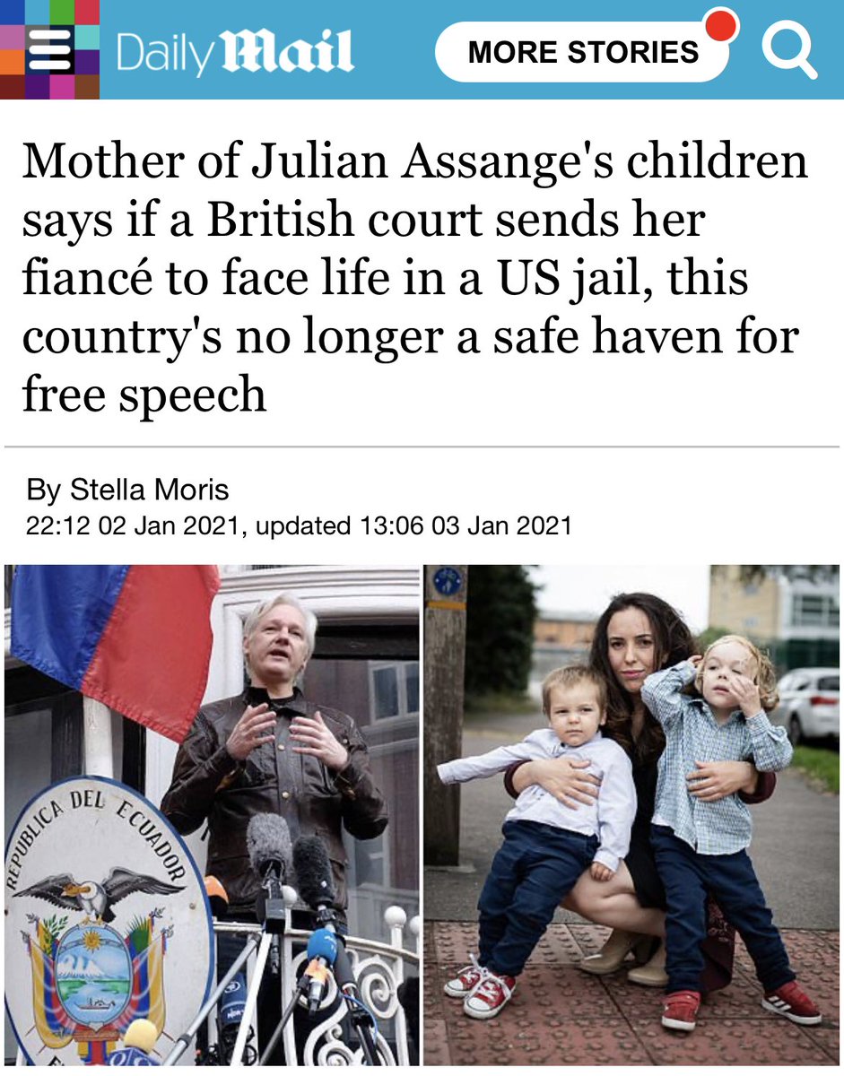 Stella_Assange's tweet photo. As I have warned, the UK is not a safe place for publishers, journalists or dissidents. Foreign powers have seen the US government launder it’s repression and persecution against Assange through the British system. UN rulings concerning  Assange’s right to liberty ignored and treated with contempt.

https://t.co/SLKpp5UXYr