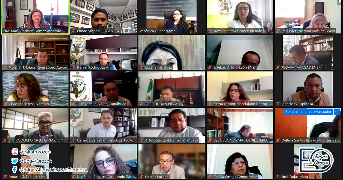 Edg4rOrozco's tweet photo. En las #EscuelasNormales de control estatal continuamos con las reuniones semanales de trabajo, dialogamos con las directoras y los directores respecto a los procesos académico-administrativos de mejora continua. @Sesyn_edomex @DGENedomex @normalistasomos https://t.co/GUH6YyOFaH