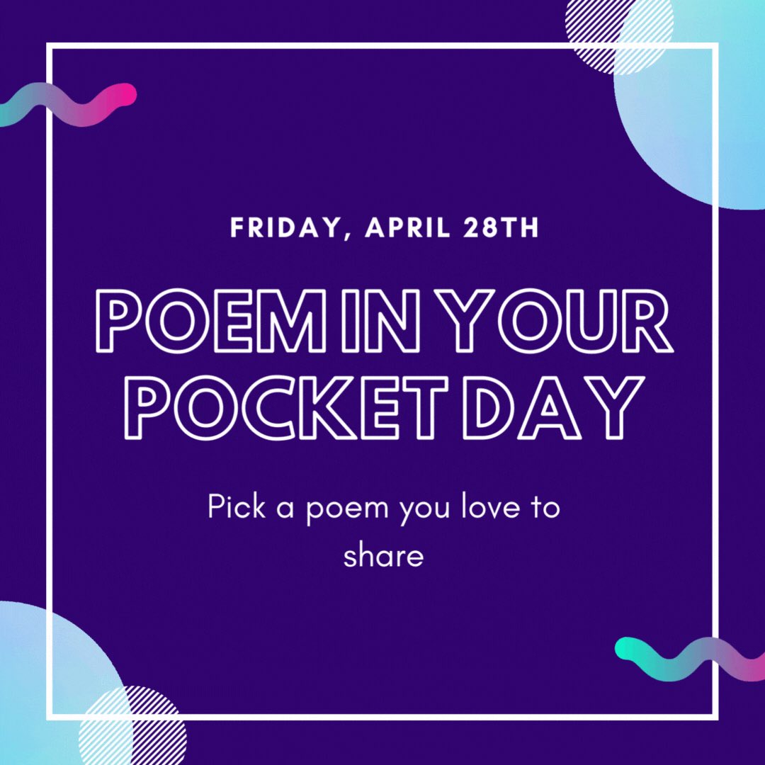 📣Teacher Tip Tuesday. Tuck a poem you ❤️in your pocket to share with your friends and family.  #pocketpoem ✈️✈️