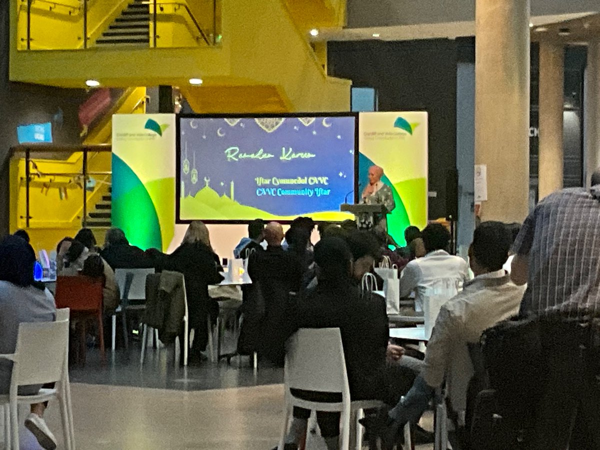 Absolutely amazing evening celebrating the first Community Iftar at City Centre campus <a href="/CAVC/">Cardiff and Vale College | Coleg Caerdydd a’r Fro</a>. Inspiring words from <a href="/teachernudge/">Yusuf Ibrahim</a> and staff.

Truly grateful to be part of this and looking forward to the next….