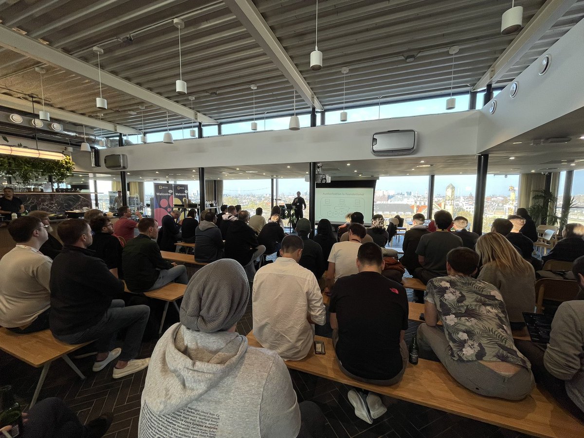 Nice warm up to the kubecon at the <a href="/OpenPolicyAgent/">Open Policy Agent</a> meetup at miro Amsterdam. Great talks.. and what a view from the office.