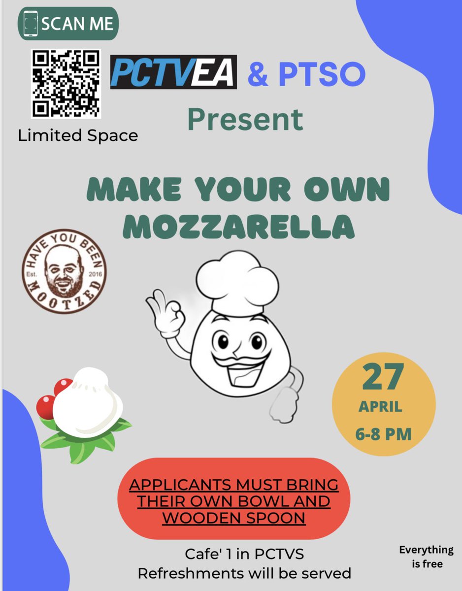 pctvea's tweet photo. Sign up NOW for some really great events!!!! Just scan the QR code to get started! #mozzarellanight #CPRandFirstAid #PCTVEA #FastandPride https://t.co/PS2KF0kODl