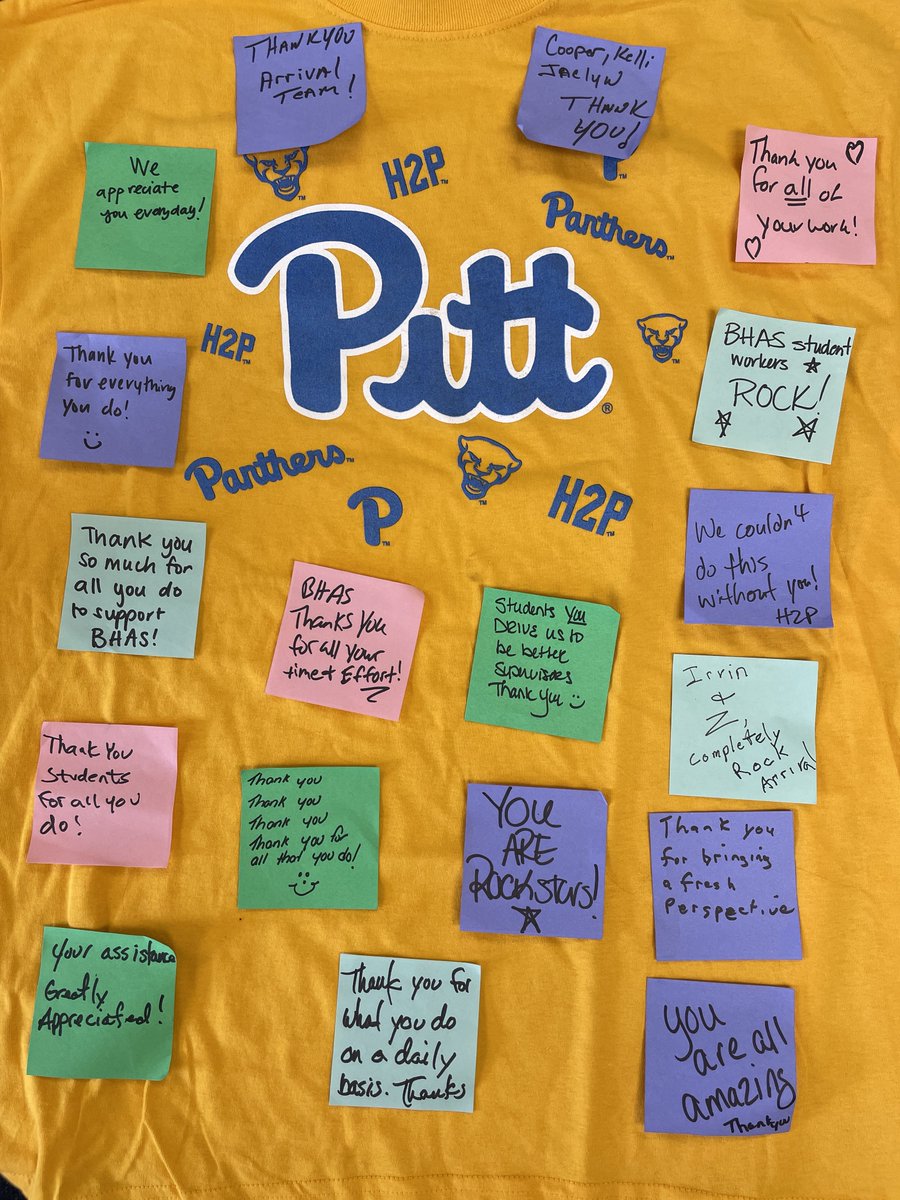 PittBHAS's tweet image. Our furry friends from Animal Friends dropped by last Friday to help all of us here at @PittBHAS thank our student employees for all that they do! 🐾

#h2p #pitt
