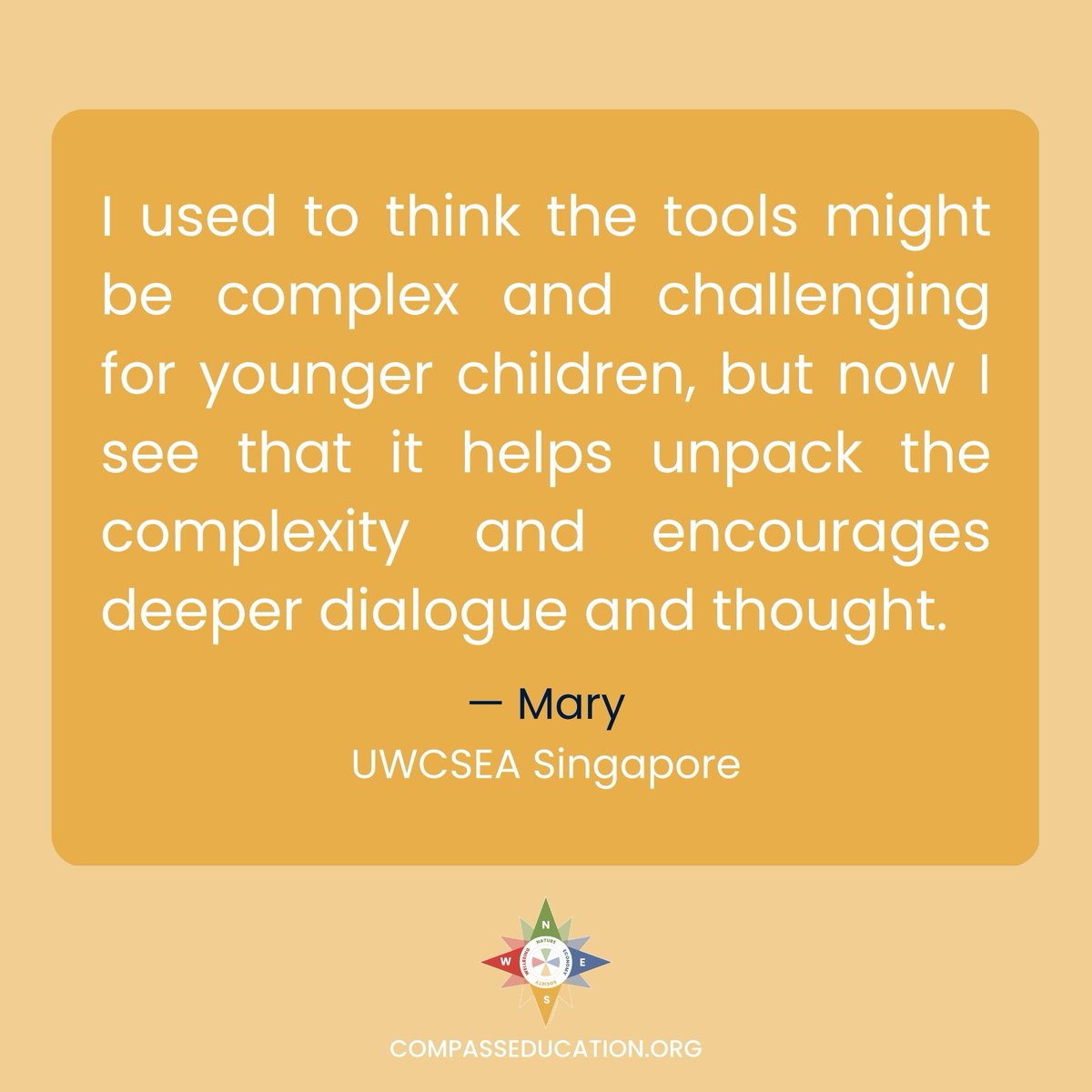 Compass_Ed's tweet photo. Looking for new powerful tools that can support your teaching and learning goals?
Check out our COMPASS EDUCATION LEVEL 1 ONLINE COURSE | Teaching and Learning for a Sustainable World: A Systems Thinking Approach at https://t.co/EuhPreWXQ5
#CompassOnline #CompassPractitioner https://t.co/qE31owKAC2